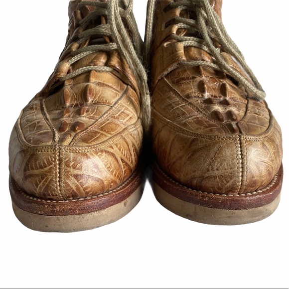 Embossed Alligator Western Shoes - Picture 5 of 11